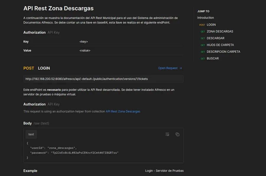 Screenshot of Gym API