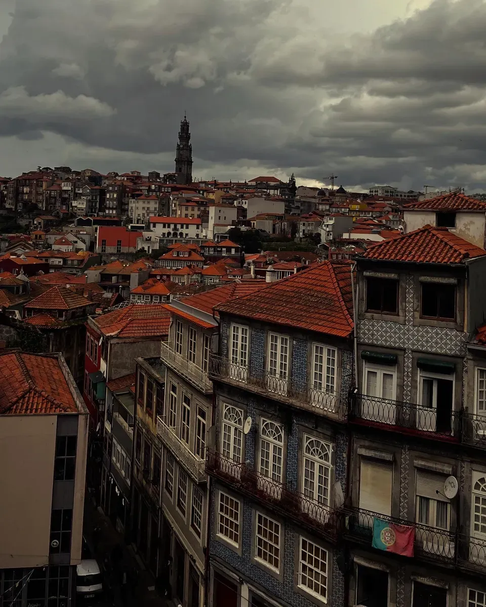 Techos y torre de la catedral, Porto